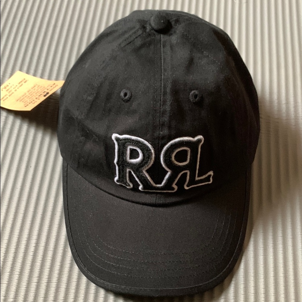 Ralph Lauren Double RL Black Baseball Cap